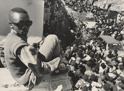 Jeanne Moutoussamy-Ashe. Robert Sobukwe’s Funeral: His Coffin Descends but His Spirit Remains, Graaff-Reinet, South Africa. 1978
