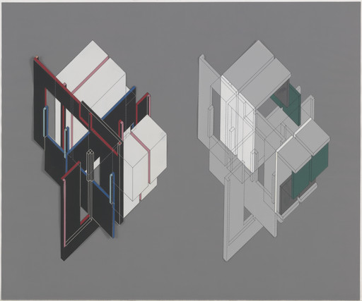 Peter Eisenman. House VI, Cornwall, Connecticut (Axonometric). 1972-1975
