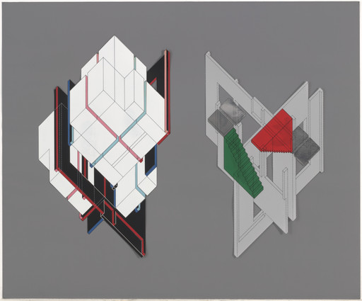 Peter Eisenman. House VI, Cornwall, Connecticut (Axonometric). 1972-1975