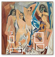 Pablo Picasso. Les Demoiselles d'Avignon. 1907.
