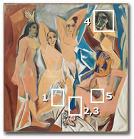 Pablo Picasso. Les Demoiselles d'Avignon. 1907.