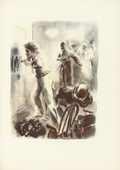George Grosz. Untitled (plate facing page 80) from The Voice and the City and Other StoriesThe Voice of the City and Other Stories. 1935 (drawings executed 1933/34)
