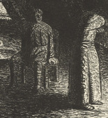 Ernst Barlach. The Guilty Woman (Die Schuldbewu&szlig;te) from The Dead Day (Der tote Tag). (1910-11, published 1912)