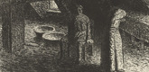 Ernst Barlach. The Guilty Woman (Die Schuldbewu&szlig;te) from The Dead Day (Der tote Tag). (1910-11, published 1912)
