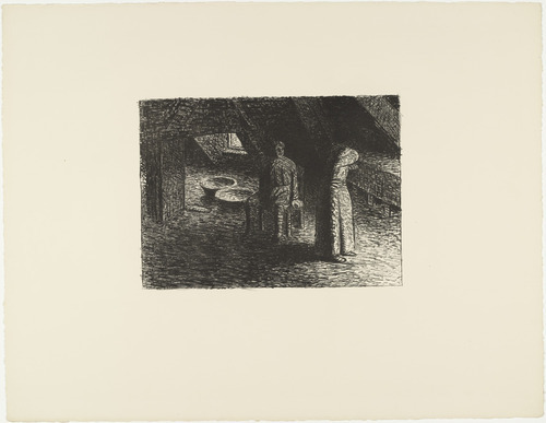 Ernst Barlach. The Guilty Woman (Die Schuldbewu&szlig;te) from The Dead Day (Der tote Tag). (1910-11, published 1912)