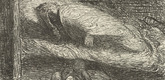 Ernst Barlach. Dreaming Youth (Tr&auml;umender J&uuml;ngling) from The Dead Day (Der tote Tag). (1910-11, published 1912)
