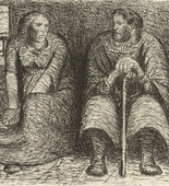 Ernst Barlach. Couple Conversing (Das Paar im Gespr&auml;ch) from The Dead Day (Der tote Tag). (1910-11, published 1912)