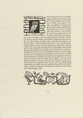 Gerhard Marcks. Owl (Eule) and Birds II (V&ouml;gel II) (headpiece and in-text plate, page 14) from Tierfabeln des Aesop (Aesop's Fables). (1950, print executed 1949-50)