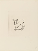 Ren&eacute;e Sintenis. Kneeling Fawn (Kniendes Reh). (c. 1915)
