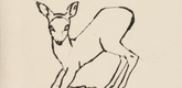Ren&eacute;e Sintenis. Kneeling Fawn (Kniendes Reh). (c. 1915)