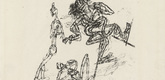 Paul Klee. Tragedy on Stilts (Trag&ouml;die auf Stelzen). 1912