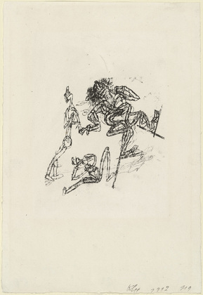 Paul Klee. Tragedy on Stilts (Trag&ouml;die auf Stelzen). 1912
