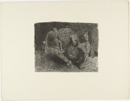 Ernst Barlach. Desperate Gobblin (Verzweifelter Alb) from The Dead Day (Der tote Tag). (1910-11, published 1912)
