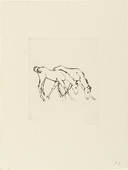 Ren&eacute;e Sintenis. Two Colts Grazing (Zwei Fohlen, grasend). (c. 1919)