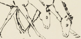 Ren&eacute;e Sintenis. Two Colts Grazing (Zwei Fohlen, grasend). (c. 1919)