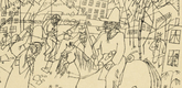 George Grosz. Texas Picture for My Friend Chingachgook (Texasbild f&uuml;r meinen Freund Chingachgook) from The First George Grosz Portfolio (Erste George Grosz-Mappe). (1915-16, published 1916-17)