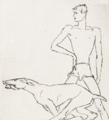 Ren&eacute;e Sintenis. Boy with Dog (Junge mit Hund). (c. 1923)