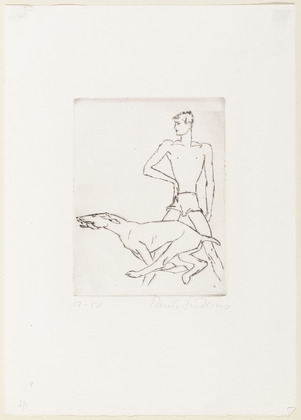 Ren&eacute;e Sintenis. Boy with Dog (Junge mit Hund). (c. 1923)