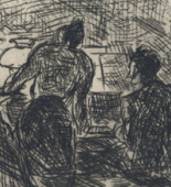 Max Beckmann. At the Piano (Am Klavier). (1913, published c. 1922)