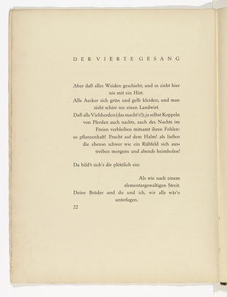 Max Pechstein. Untitled (in-text plate, page 23) from Die Saml&auml;ndische Ode (The Samland Ode). 1918 (executed 1917)