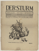 Bohuslav Kokoschka. Staircase (Stiegenhaus) (in-text plate, title page) from the periodical Der Sturm. Wochenschrift f&uuml;r Kultur und K&uuml;nste, vol. 8, no. 1 (April 1917). 1917