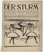 Ernst Ludwig Kirchner. Variet&eacute; (in-text plate, title page) from the periodical Der Sturm. Wochenschrift f&uuml;r Kultur und K&uuml;nste, vol. 2, no. 71 (Aug 1911). 1911