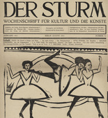Ernst Ludwig Kirchner. Variet&eacute; (in-text plate, title page) from the periodical Der Sturm. Wochenschrift f&uuml;r Kultur und K&uuml;nste, vol. 2, no. 71 (Aug 1911). 1911