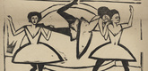 Ernst Ludwig Kirchner. Variet&eacute; (in-text plate, title page) from the periodical Der Sturm. Wochenschrift f&uuml;r Kultur und K&uuml;nste, vol. 2, no. 71 (Aug 1911). 1911