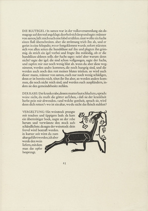 Gerhard Marcks. Goat at the Vine (Ziegenbock am Rebstock) (in-text plate, page 25) from Tierfabeln des Aesop (Aesop's Fables). (1950, print executed 1949-50)