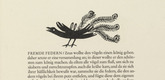 Gerhard Marcks. Crow with Peacock Feathers (Kr&auml;he mit Pfauenfedern) (in-text plate (page 29) from Tierfabeln des Aesop (Aesop's Fables). (1950, print executed 1949-50)