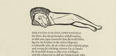 Gerhard Marcks. Reclining Lion (Liegender L&ouml;we) and Fox (Fuchs) (in-text plates, page 30) from Tierfabeln des Aesop (Aesop's Fables). (1950, print executed 1949-50)