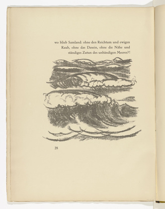 Max Pechstein. Untitled (in-text plate, page 28) from Die Saml&auml;ndische Ode (The Samland Ode). 1918 (executed 1917)
