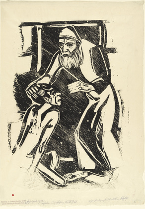 Christian Rohlfs. Return of the Prodigal Son (R&uuml;ckkehr des verlorenen Sohnes) from the annual portfolio of the Alliance for the Advancement of German Art (Verbindung zur F&ouml;rderung deutscher Kunst). (1916, published 1931)