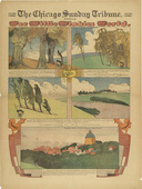 Lyonel Feininger. Wee Willie Winkie's World from The Chicago Sunday Tribune. November 25, 1906