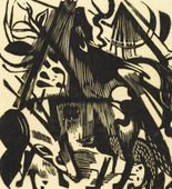 Franz Marc. Birth of the Wolves (Geburt der W&ouml;lfe). (1913)