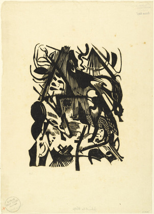 Franz Marc. Birth of the Wolves (Geburt der W&ouml;lfe). (1913)