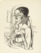 Max Beckmann. Portrait of the Dancer Sent M'Ahesa (Bildnis der T&auml;nzerin Sent M'Ahesa). (1921)