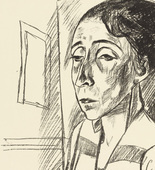 Max Beckmann. Portrait of the Dancer Sent M'Ahesa (Bildnis der T&auml;nzerin Sent M'Ahesa). (1921)