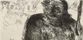 Lovis Corinth. David and Goliath (David und Goliath) for the illustrated book Saul and David. The Two Books Samuel (Saul und David. Die beiden B&uuml;cher Samuelis). (1923)