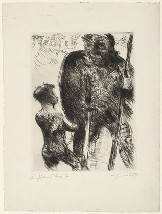 Lovis Corinth. David and Goliath (David und Goliath) for the illustrated book Saul and David. The Two Books Samuel (Saul und David. Die beiden B&uuml;cher Samuelis). (1923)