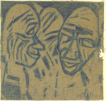 Christian Rohlfs. Large Heads (2 Heads I) [Grosse K&ouml;pfe (2 K&ouml;pfe I)]. (1921), dated 1933