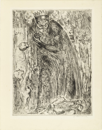 Wilhelm Lehmbruck. Macbeth V (annual print for the Association of the Friends of the Mar&eacute;es-Society). (1918, posthumously published 1920/21)