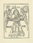 Hannah H&ouml;ch. The Prophet Matthew (Der Prophet Matth&auml;us) (plate, loose leaf) from the periodical Das Kunstblatt, vol. 1, no. 4 (Apr 1917). 1917
