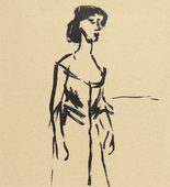 Emil Nolde. Tingel-Tangel Singer (Tingel-Tangel-S&auml;ngerin). 1907