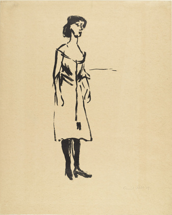 Emil Nolde. Tingel-Tangel Singer (Tingel-Tangel-S&auml;ngerin). 1907