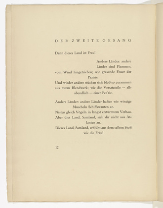 Max Pechstein. Untitled (plate, facing page 12) from Die Saml&auml;ndische Ode (The Samland Ode). 1918 (executed 1917)