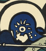 Vasily Kandinsky. Poster for the 1st Exhibition of the "Phalanx" (Plakat f&uuml;r die erste Ausstellung der "Phalanx"). (1901)