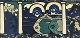 Vasily Kandinsky. Poster for the 1st Exhibition of the "Phalanx" (Plakat f&uuml;r die erste Ausstellung der "Phalanx"). (1901)