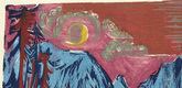 Ernst Ludwig Kirchner. Winter Moonlit Night (Wintermondnacht). (1919)
