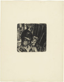 Ludwig Wachlmeier (or Aloys Ludwig Wach). In Front of the Caf&eacute; (Vor dem Caf&eacute;) (plate, loose leaf) from the periodical Das Kunstblatt, vol. 1, no. 6 (Jun 1917). 1917